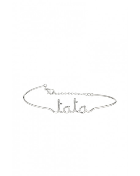 Bracelet à message "TATA" Argenté