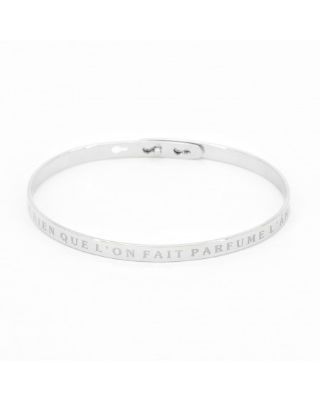 Bracelet à message LE BIEN QUE L'ON FAIT PARFUME L'ÂME