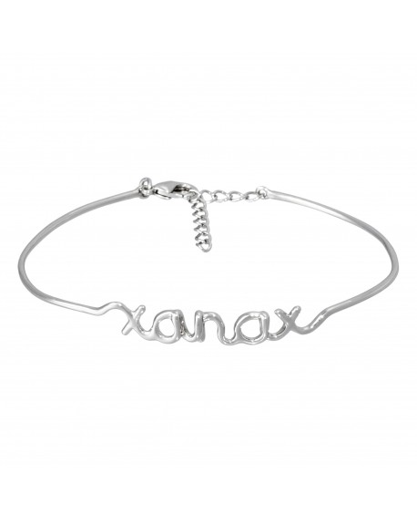 Bracelet fil lettering "XANAX"