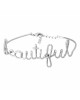Bracelet fil lettering "BEAUTIFUL"