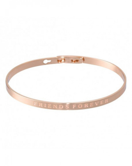 Bracelet à message "FRIENDS FOREVER" Rosé