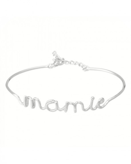 Bracelet à message "MAMIE" Argenté