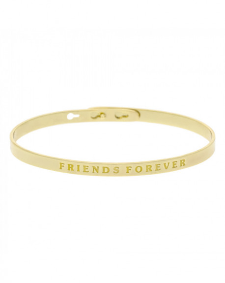 Bracelet à message "FRIENDS FOREVER" Doré