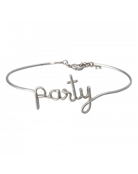 Bracelet fil lettering "PARTY"