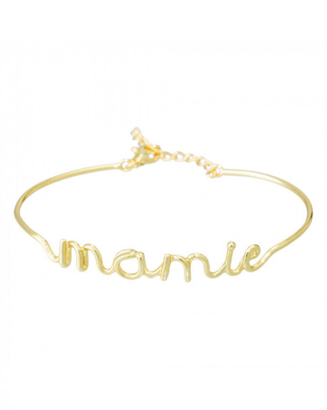 Bracelet à message "MAMIE" Doré